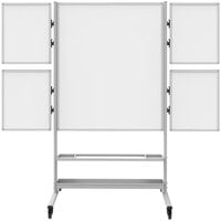 Luxor COLLAB-STATION 82 1/4 inch x 76 7/16 inch Mobile Presentation Whiteboard Collaboration Station