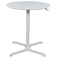 Luxor LX-PNADJ-36RD 36" Round Pneumatic Adjustable Height Cafe Table