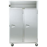 Traulsen G24317P 2 Section Pass-Through Hot Food Holding Cabinet with Right Hinged Doors