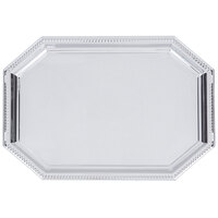 Carlisle 608901 17 1/8 inch x 11 3/4 inch Octagon Metal Catering Tray
