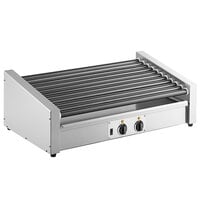 Avantco RG1850T 50 Slanted Hot Dog Roller Grill with 11 Non-Stick Rollers - 120V, 1460W