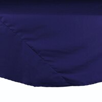 120" Round Navy Hemmed 65/35 Poly/Cotton BlendCloth Table Cover