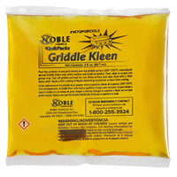 Noble Chemical QuikPacks Griddle Kleen 3 oz. Liquid Grill / Griddle Cleaner Packet - 40/Case