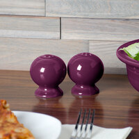 Fiesta® Dinnerware from Steelite International HL497343 Mulberry China Salt and Pepper Shaker Set - 4/Case