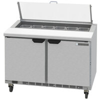 Beverage-Air SPED48HC-12-4-CL Elite Series 48 inch 4 Drawer Refrigerated Sandwich Prep Table with Clear Lid