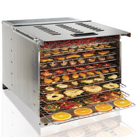 Proctor Silex 78450 10 Tray Stainless Steel NSF Commercial Food Dehydrator - 120V, 1200W