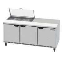 Beverage-Air SPED72HC-10-4-CL Elite Series 72 inch 4 Drawer Refrigerated Sandwich Prep Table with Clear Lid