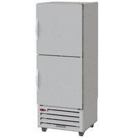 Beverage-Air RID18HC-HS 27 inch Solid Half Door Pass-Through Refrigerator