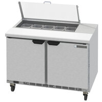 Beverage-Air SPED48HC-10-4-CL Elite Series 48 inch 4 Drawer Refrigerated Sandwich Prep Table with Clear Lid