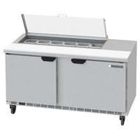 Beverage-Air SPED60HC-12-4-CL Elite Series 60 inch 4 Drawer Refrigerated Sandwich Prep Table with Clear Lid