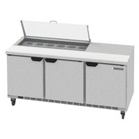 Beverage-Air SPED72HC-12-2-CL Elite Series 72 inch 2 Drawer Refrigerated Sandwich Prep Table with Clear Lid