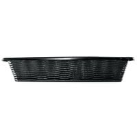 Black Wicker-Look Plastic Basket - 18 inch x 6 inch x 3 1/4 inch