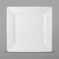 Tuxton ABU-009 Napa AlumaTux 12 1/8 inch Pearl White (European White) Square China Plate - 6/Case