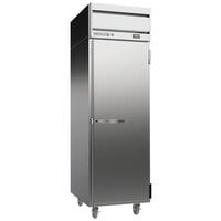 Beverage-Air HRPS1HC-1S Horizon Series 26 inch PS Finish Top Mounted Solid Door Reach-In Refrigerator