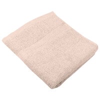 16 inch x 27 inch 100% Ring Spun Cotton Beige Hand Towel 3 lb. - 12/Pack