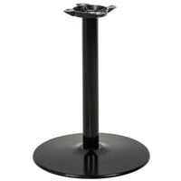 Lancaster Table & Seating Cast Iron 22" Round Black 3" Standard Height Column Table Base