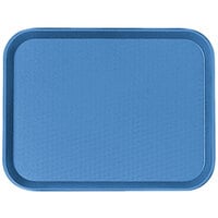 Cambro 1216FF168 12 inch x 16 inch Blue Customizable Fast Food Tray - 24/Case
