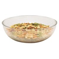 Cambro RSB23CW135 40 Qt. Clear Camwear Round Ribbed Bowl