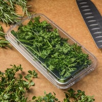 CKF Clear 2 oz. Hook Top Clamshell Herb Pack - 600/Case