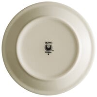 World Tableware DSD-6 Desert Sand 6 1/2 inch Brown Speckle Ivory (American White) Narrow Rim Stoneware Plate with Brown Bands - 36/Case