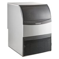 Scotsman UF424A-1 24 inch Air Cooled Undercounter Flake Ice Machine with ADA Compliant Floor Mount Kit - 440 lb.