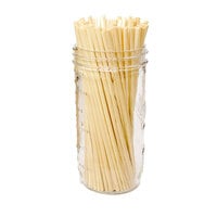 HAY! Straws 7 3/4 inch Natural Wheat Compostable Drinking Straws - 500/Pack