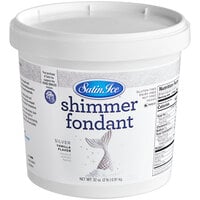 Satin Ice 2 lb. Silver Shimmer Vanilla Fondant