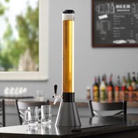 Beer Tubes COC-32-STAP 1/4 100 oz. Tall Tube Carbon Conic Beer Tower