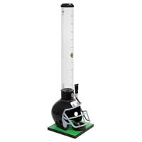 Beer Tubes FBK-32-STAP 1/4 100 oz. Tall Tube Black Football Helmet Beer Tower