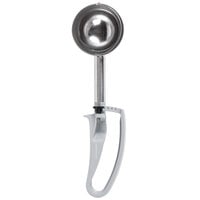 Vollrath 47371 Jacob's Pride #8 Gray Extended Length Squeeze Handle Disher - 3.7 oz.