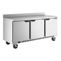 Beverage-Air WTR72AHC 72" Three Door Worktop Refrigerator