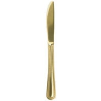 Walco G2745 Colgate 8 5/8 inch 18/0 Gold Stainless Steel Heavy Weight Dinner Knife - 36/Case