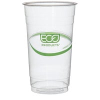 Eco-Products GreenStripe 24 oz. PLA Compostable Plastic Cold Cup - 1000/Case