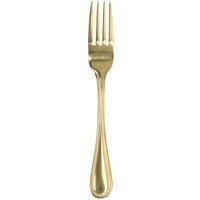 Walco G2705 Colgate 7 1/2 inch 18/0 Gold Stainless Steel Heavy Weight Dinner Fork - 36/Case