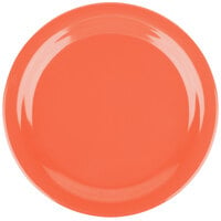 Carlisle 4350152 Dallas Ware 9 inch Sunset Orange Melamine Plate - 48/Case