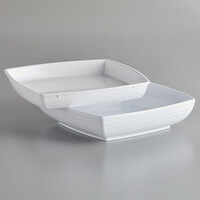 GET Milano 4 Qt. White Square Bowl with Insert - 6/Case