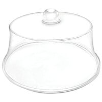 Delfin DRD-136FK-00 13" Clear Acrylic Flat Sample / Pastry Dome Cover