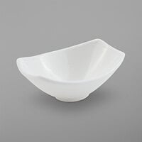 Bon Chef 2510PWHT Gondola 3 oz. White Sandstone Cast Aluminum Bowl