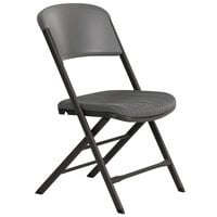 Lifetime 480426 Gray Folding Padded Chair - 4/Pack