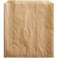 Carnival King 6 inch x 3/4 inch x 6 1/2 inch Kraft Sandwich / Extra Large French Fry Bag - 2000/Case