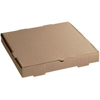 16" x 16" x 2" Kraft Customizable Corrugated Plain Pizza / Bakery Box - 50/Bundle