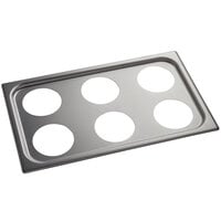 Vollrath 19195 Stainless Steel Adapter Plate for (6) 1.25 Qt. Insets