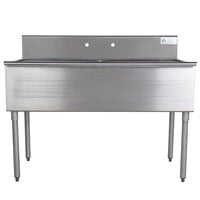 Advance Tabco 4-2-48 Two Compartment Stainless Steel Commercial Sink - 48 inch