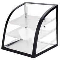 Cal-Mil P255-13 Euro Style Iron Black Display Case - 16 inch x 16 1/2 inch x 16 1/2 inch