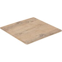 GET SB-1212-OW Madison Avenue / Granville 12" Square Melamine Faux Oak Wood Display Board