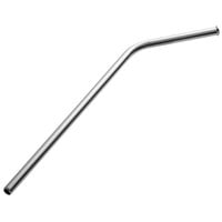 Barfly M37111 8 1/2 inch Stainless Steel Reusable Bent Straw with 1/4 inch Diameter - 12/Pack