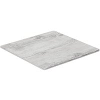 GET SB-1212-WBW Madison Avenue / Granville 12 inch Square Melamine Faux White Birch Wood Display Board