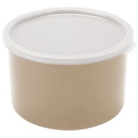 Cambro CP15133 1.5 Qt. Beige Round Crock with Lid