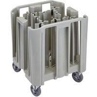 Cambro ADCSC12PKG480 S-Series Speckled Gray Compact Adjustable Dish Dolly / Caddy - 13 / 16 Column