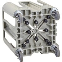 Cambro ADCSC12PKG480 S-Series Speckled Gray Compact Adjustable Dish Dolly / Caddy - 13 / 16 Column